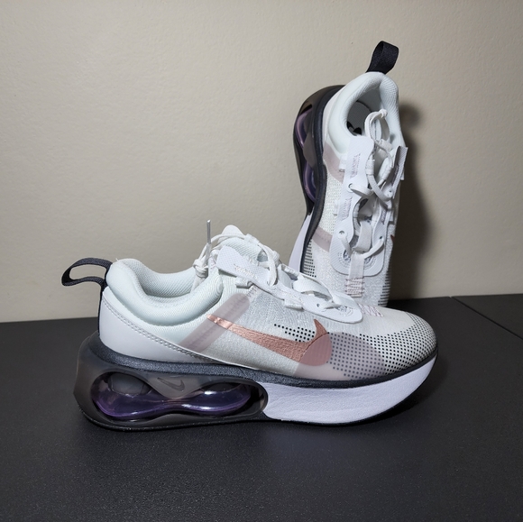 Nike Air Max 2021 GS White Metallic Red Bronze DA3199-100 Kids Youth Shoes NEW - Picture 10 of 12